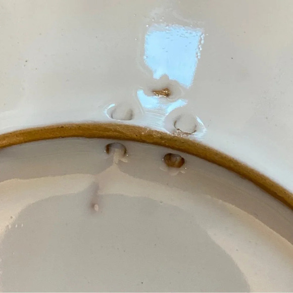 Fait Main French Faience Porcelain Plate with Bird and Flower motif 9in - Picture 11 of 15